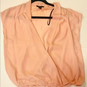 Gently used light pink wrap blouse by Forever21